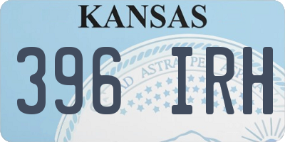 KS license plate 396IRH