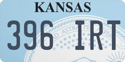 KS license plate 396IRT