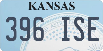 KS license plate 396ISE