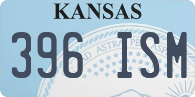 KS license plate 396ISM