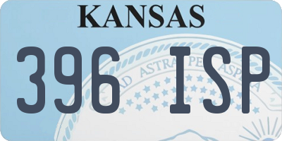 KS license plate 396ISP