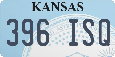 KS license plate 396ISQ
