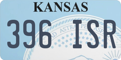 KS license plate 396ISR
