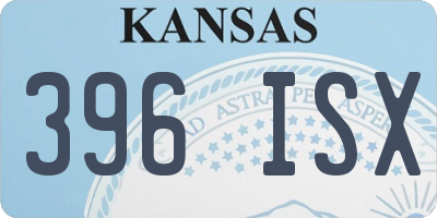 KS license plate 396ISX
