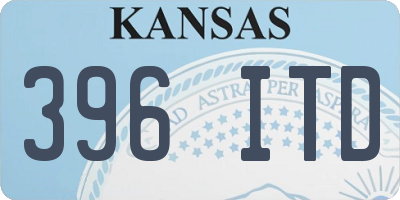 KS license plate 396ITD