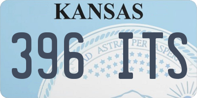 KS license plate 396ITS
