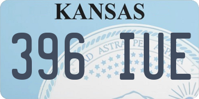 KS license plate 396IUE