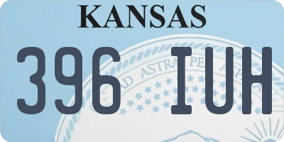 KS license plate 396IUH