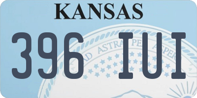 KS license plate 396IUI