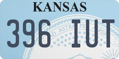 KS license plate 396IUT