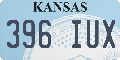 KS license plate 396IUX
