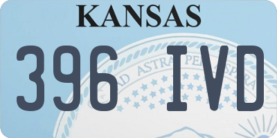 KS license plate 396IVD