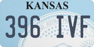 KS license plate 396IVF
