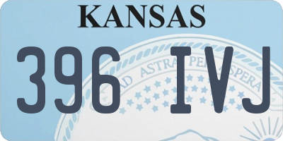 KS license plate 396IVJ