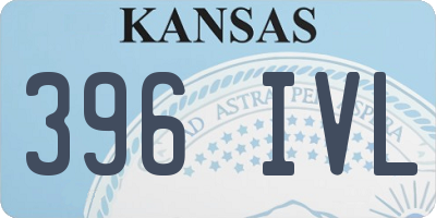 KS license plate 396IVL