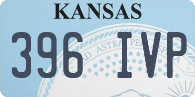 KS license plate 396IVP
