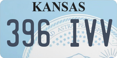 KS license plate 396IVV