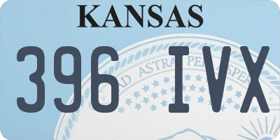 KS license plate 396IVX