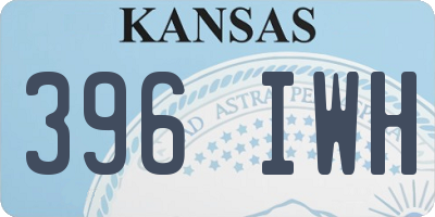 KS license plate 396IWH