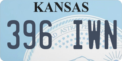 KS license plate 396IWN