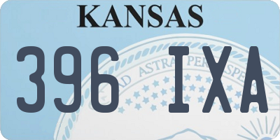 KS license plate 396IXA