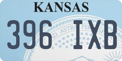 KS license plate 396IXB
