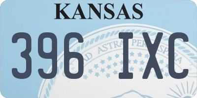 KS license plate 396IXC