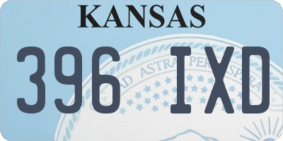 KS license plate 396IXD