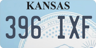 KS license plate 396IXF