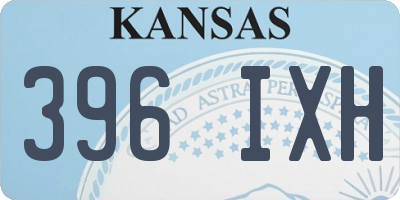 KS license plate 396IXH