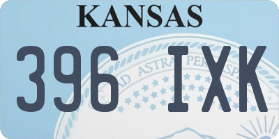KS license plate 396IXK