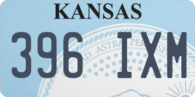 KS license plate 396IXM