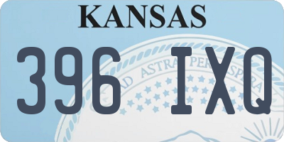 KS license plate 396IXQ