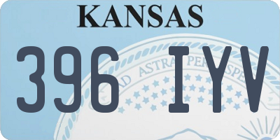 KS license plate 396IYV