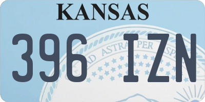 KS license plate 396IZN