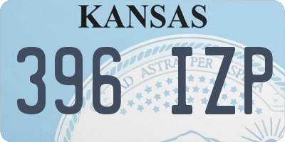 KS license plate 396IZP