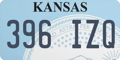 KS license plate 396IZQ