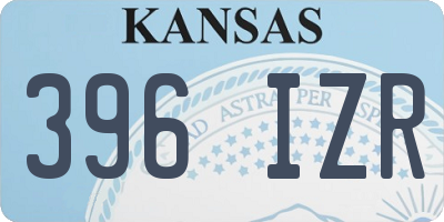 KS license plate 396IZR