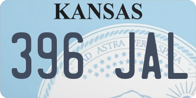 KS license plate 396JAL