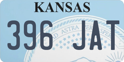 KS license plate 396JAT