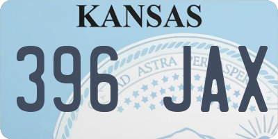 KS license plate 396JAX