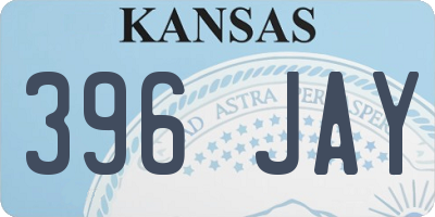 KS license plate 396JAY