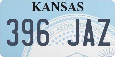 KS license plate 396JAZ