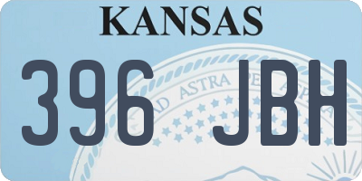 KS license plate 396JBH