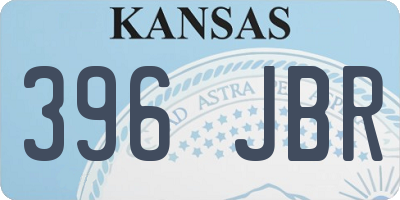 KS license plate 396JBR