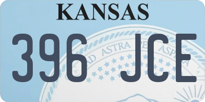 KS license plate 396JCE
