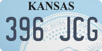 KS license plate 396JCG