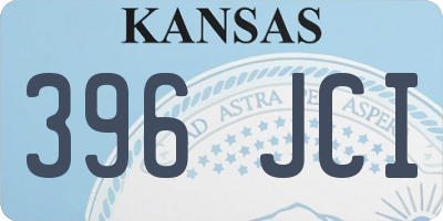 KS license plate 396JCI