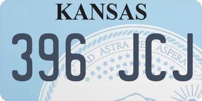 KS license plate 396JCJ