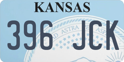 KS license plate 396JCK